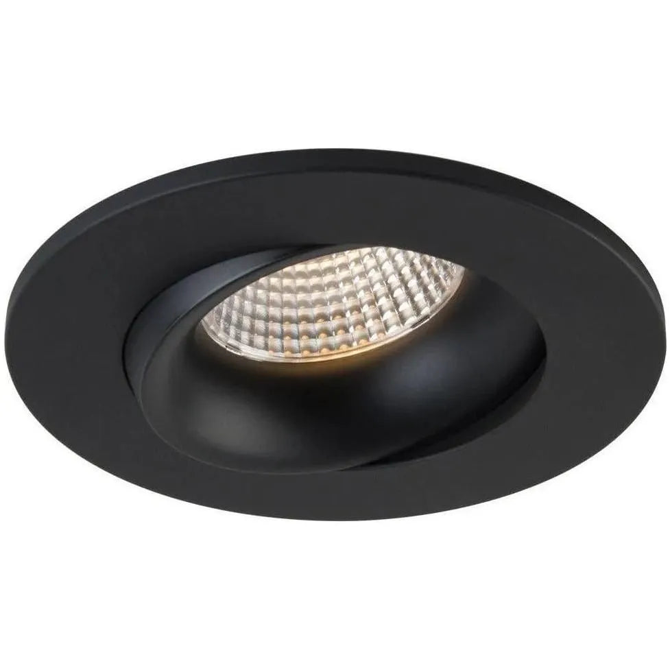 Liteline - LUNA 3.5 Round Gimbal - RA35-12G-90BK | Montreal Lighting & Hardware