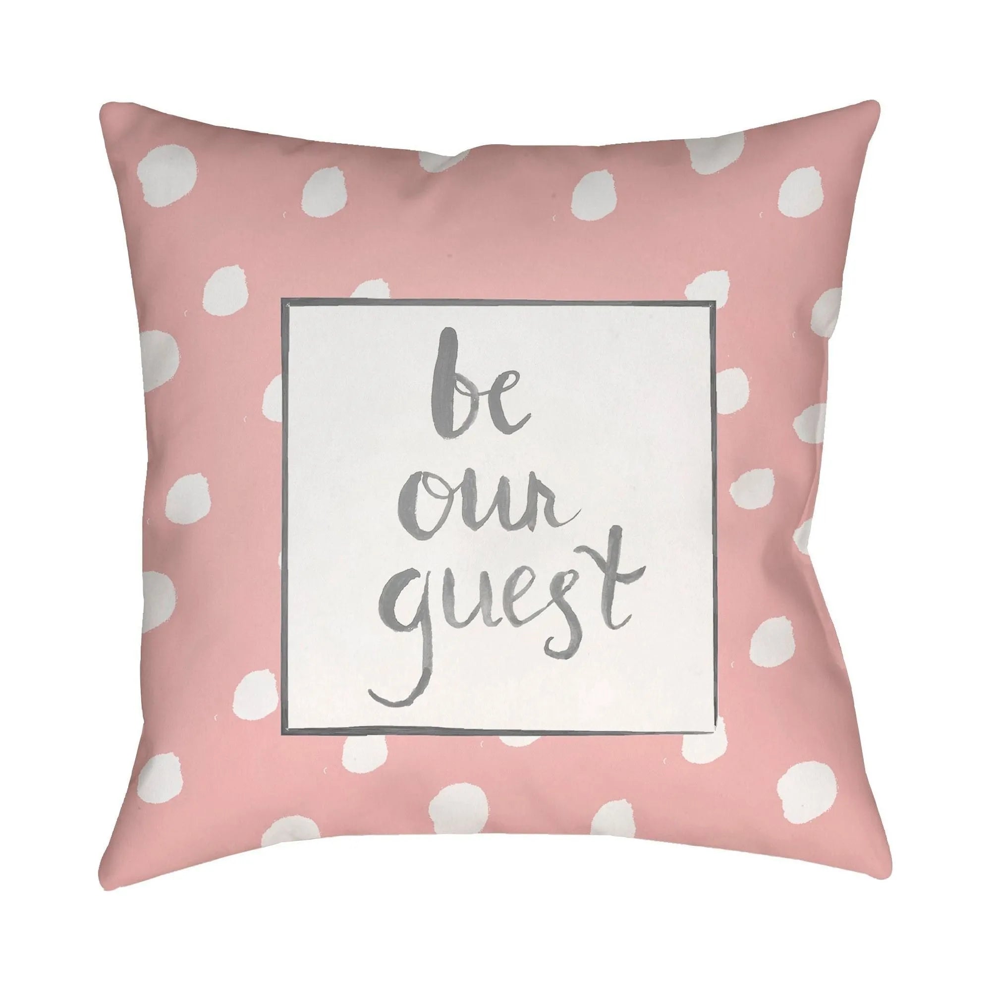 Livabliss - Be Our Guest Accent Pillow - QTE001-1818 | Montreal Lighting & Hardware
