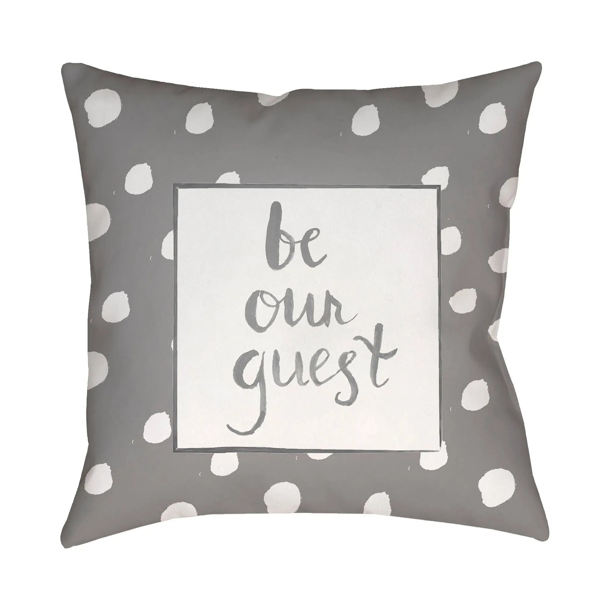 Livabliss - Be Our Guest Accent Pillow - QTE001-1818 | Montreal Lighting & Hardware