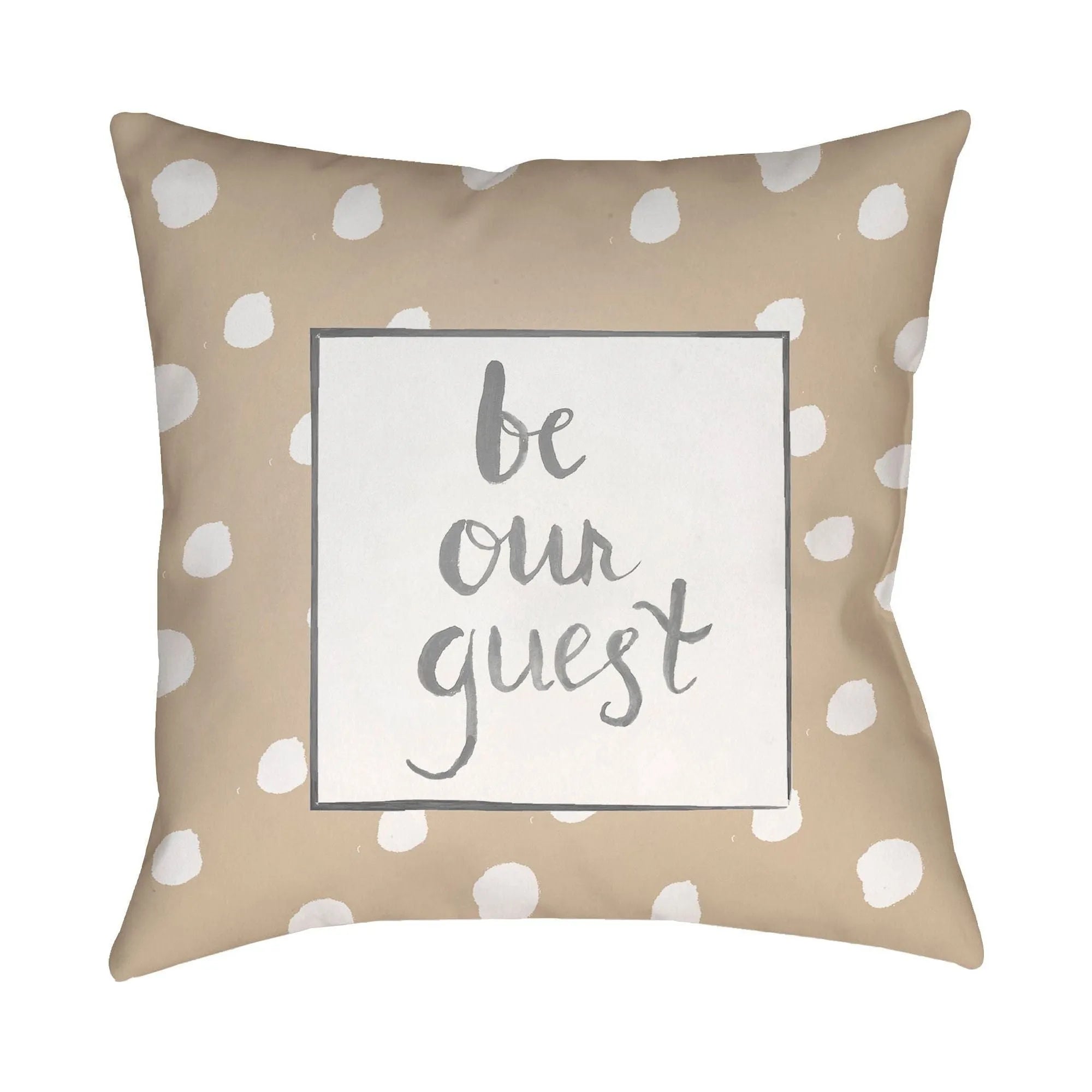 Livabliss - Be Our Guest Accent Pillow - QTE004-1818 | Montreal Lighting & Hardware