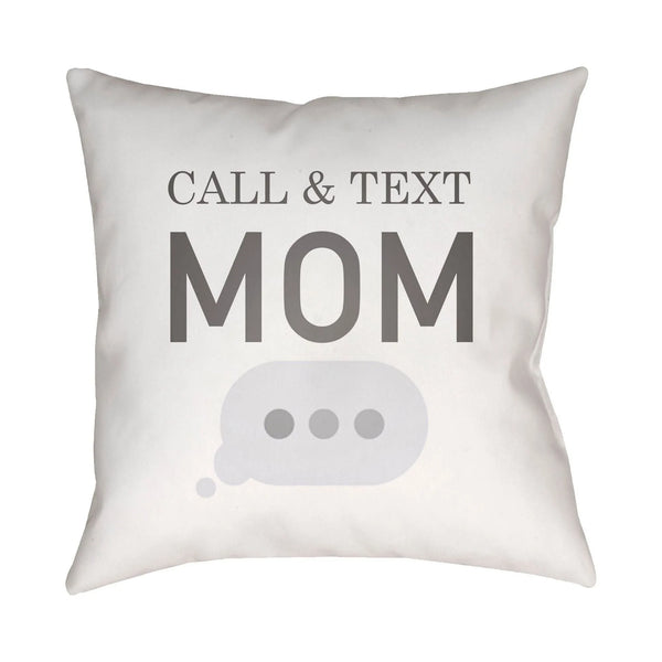 Call & Text Accent Pillow