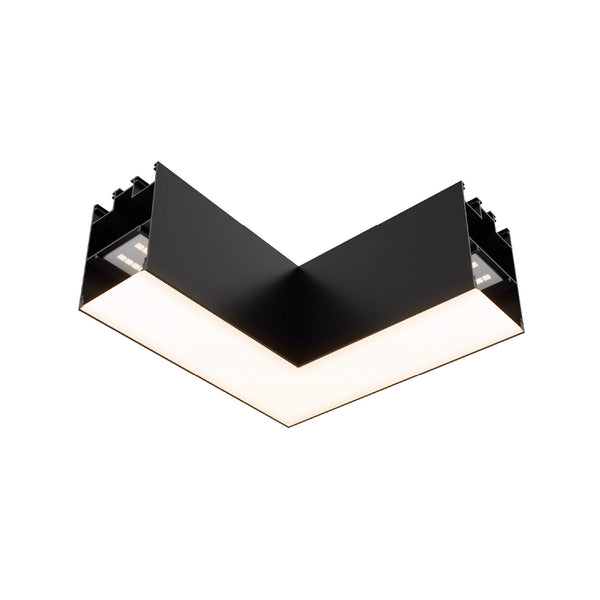 90° Suspension coin - Lumière encastrée