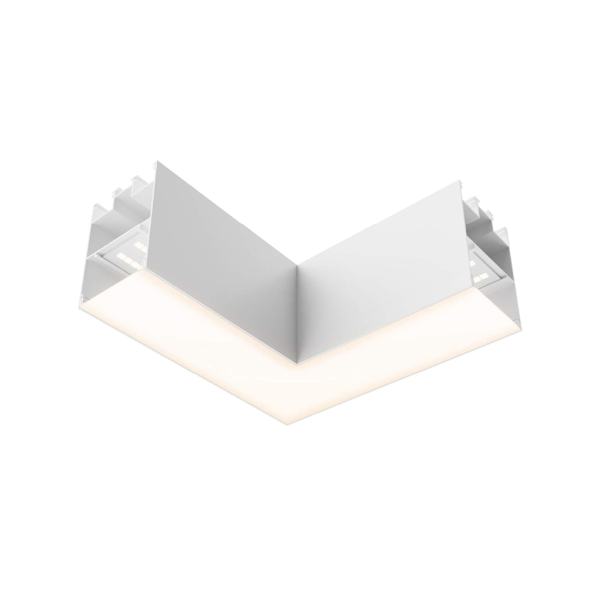 90° Suspension coin - Lumière encastrée