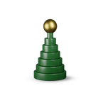 Kay Bojesen 39356 Christmas Tree Wooden Figurine in Green