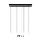 Lodes - 14 Light A-Tube Nano - Cluster Composition - 1 x R05L14 2000MU, 2 x 15828 4020U, 2 x 15828 2020U, 3 x 15827 4020U, 1 x 15827 2020U, 1 x 15826 4020U, 5 x 15826 2020U | Montreal Lighting & Hardware