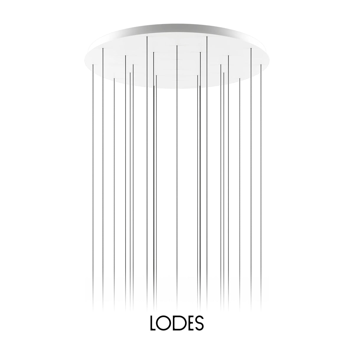 Lodes - 24 Light Rain - Cluster Composition - 1 x R04L24 1000U, 13 x 15621 4730U, 11 x 15621 5530U | Montreal Lighting & Hardware
