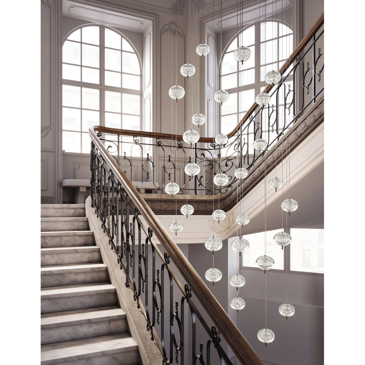 Lodes - 30 Light Jefferson Mini - Cluster Composition - 1 x R04L36 1000MU, 30 x 16821 4227U | Montreal Lighting & Hardware