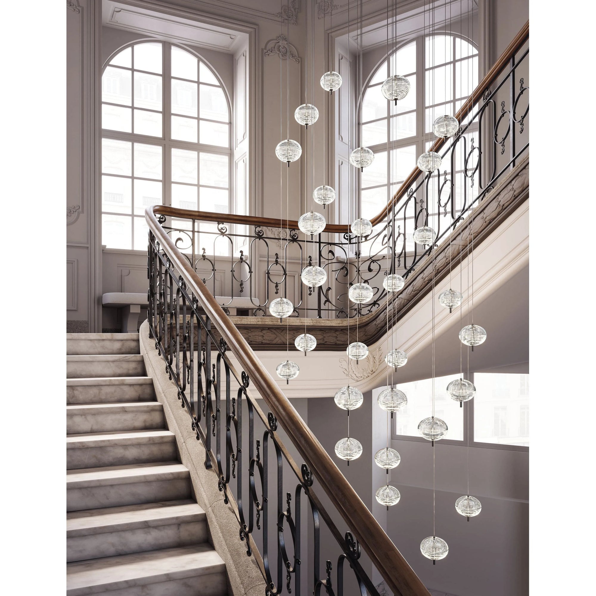 Lodes - 30 Light Jefferson Mini - Cluster Composition - 1 x R04L36 1000MU, 30 x 16821 4227U | Montreal Lighting & Hardware