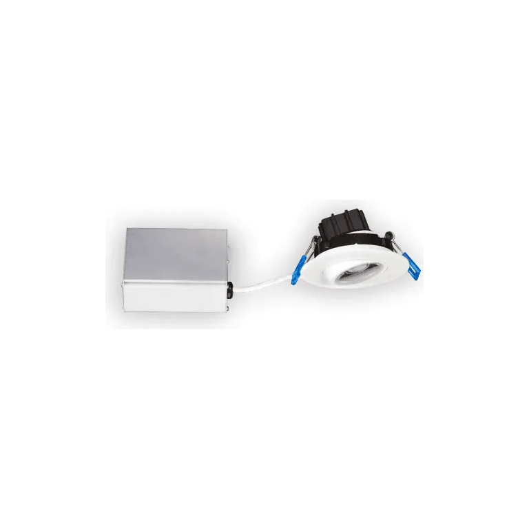 Lotus LED Lights - 3" Eyeball Gimbal LED Recessed Light - LL3G-27K-WH | Montreal Lighting & Hardware