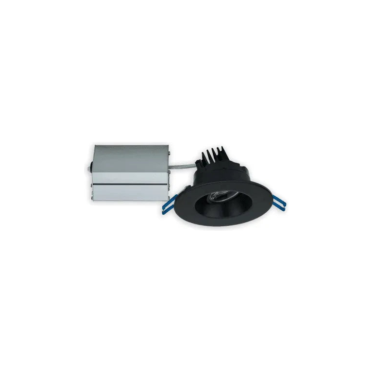 Lotus LED Lights - 3" Round Regressed Gimbal LED Recessed Light - LRG3-27K-BK | Montreal Lighting & Hardware