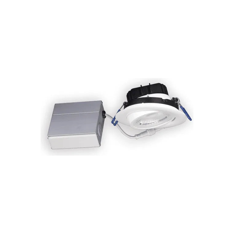 Lotus LED Lights - 4" Eyeball Gimbal LED Recessed Light - LL4G-27K-BK | Montreal Lighting & Hardware