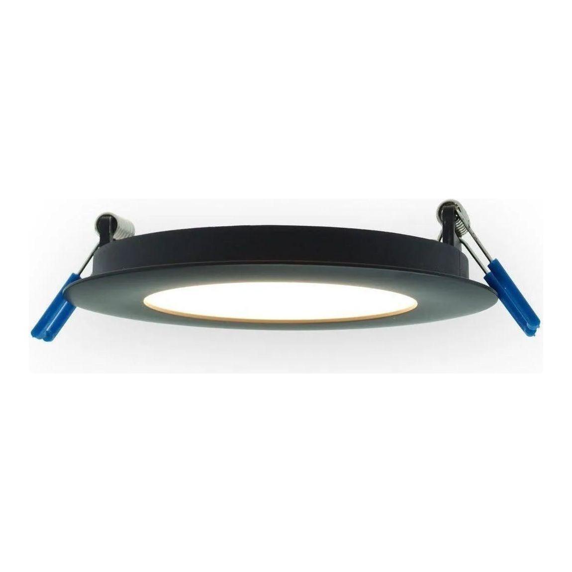 Lotus LED Lights - 4" Round Super Slim 9W LED Recessed Light - LY4RCS/30K/BK | Montreal Lighting & Hardware