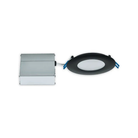 Lotus LED Lights - 4" Round Super Thin LED Recessed Light - LL4R-27K-BK | Montreal Lighting & Hardware