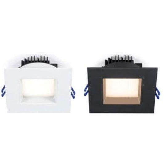 Lotus LED Lights - 4" Square Regressed LED Recessed Light - LL4SR-27K-BK | Montreal Lighting & Hardware
