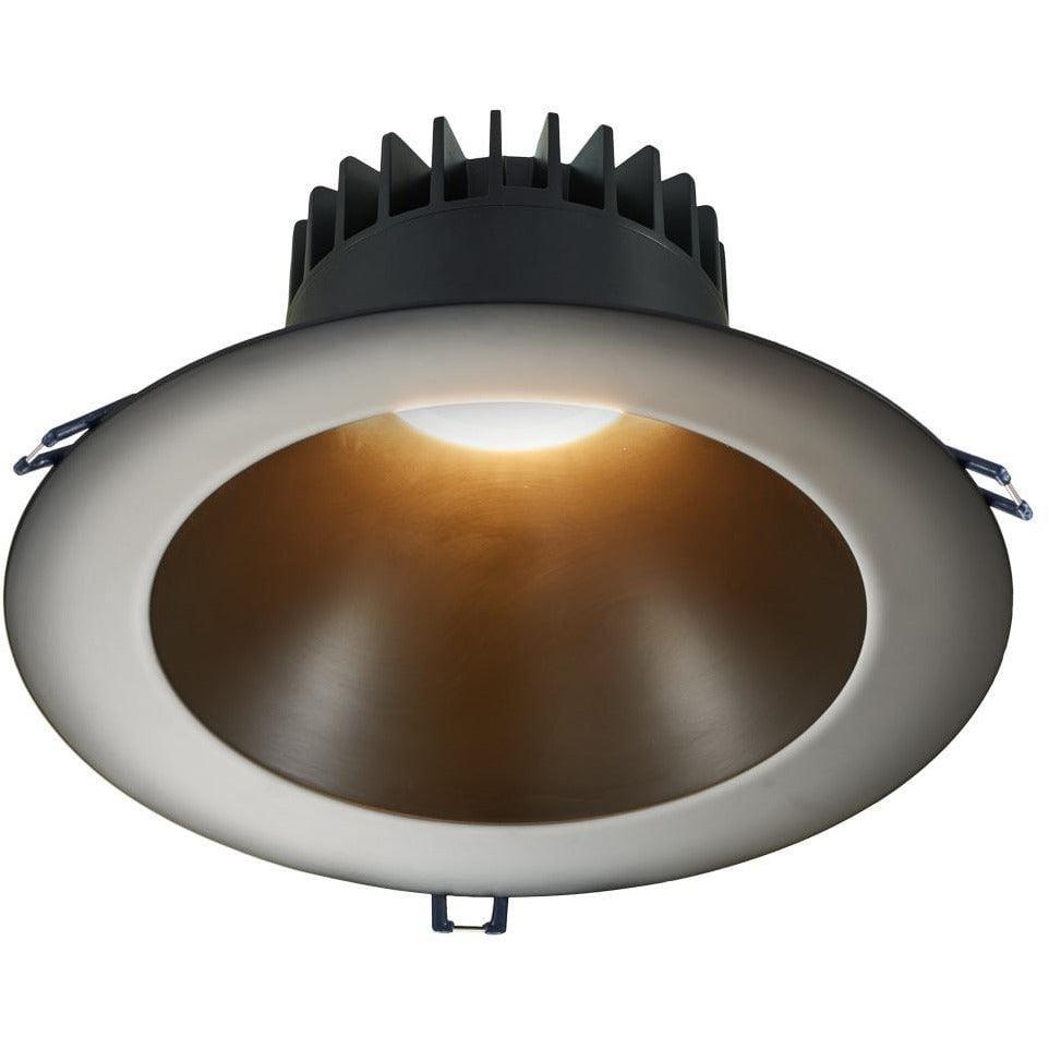 Lotus LED Lights - 8" Round Deep Regressed LED Recessed Light - LD8R-30K-BR-BT | Montreal Lighting & Hardware