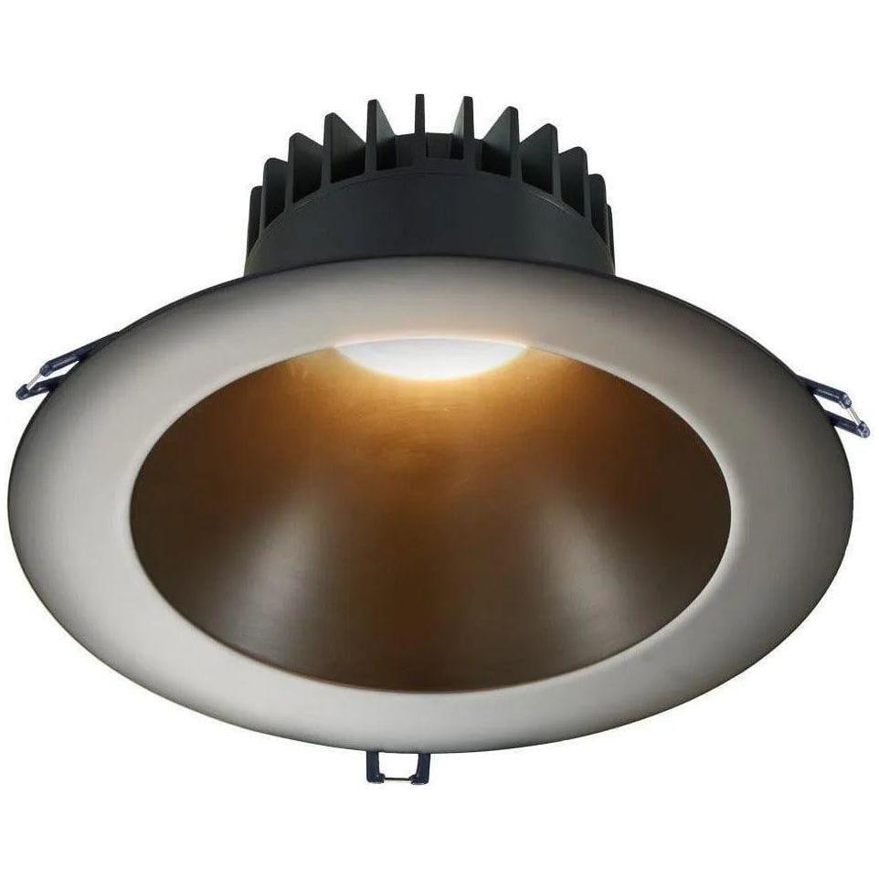 Lotus LED Lights - 8" Round Deep Regressed LED Recessed Light - LD8R-30K-BR-BT | Montreal Lighting & Hardware