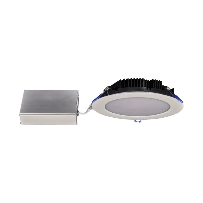 Lotus LED Lights - 8" Round Slim 33W LED Recessed Light - LY82RCD/30K/BK | Montreal Lighting & Hardware