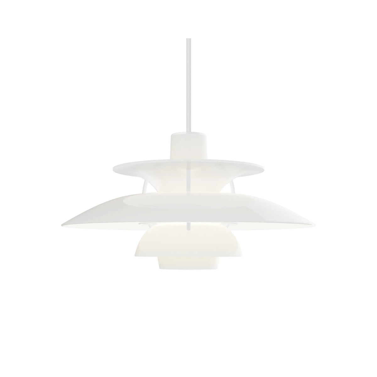Louis Poulsen 5741948594 PH 5 Opal Pendant in Opal White