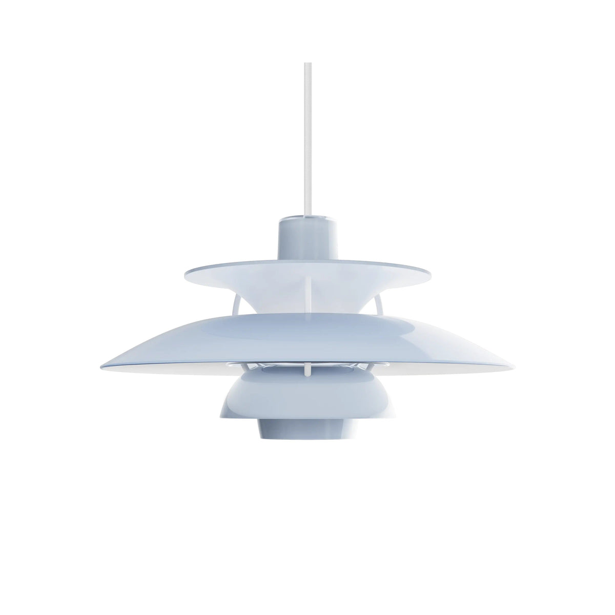 Louis Poulsen 5741948617 PH 5 Opal Pendant in Opal Pale Blue