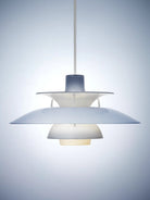 Louis Poulsen 5741948617 PH 5 Opal Pendant in Opal Pale Blue