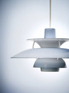 Louis Poulsen 5741948617 PH 5 Opal Pendant in Opal Pale Blue