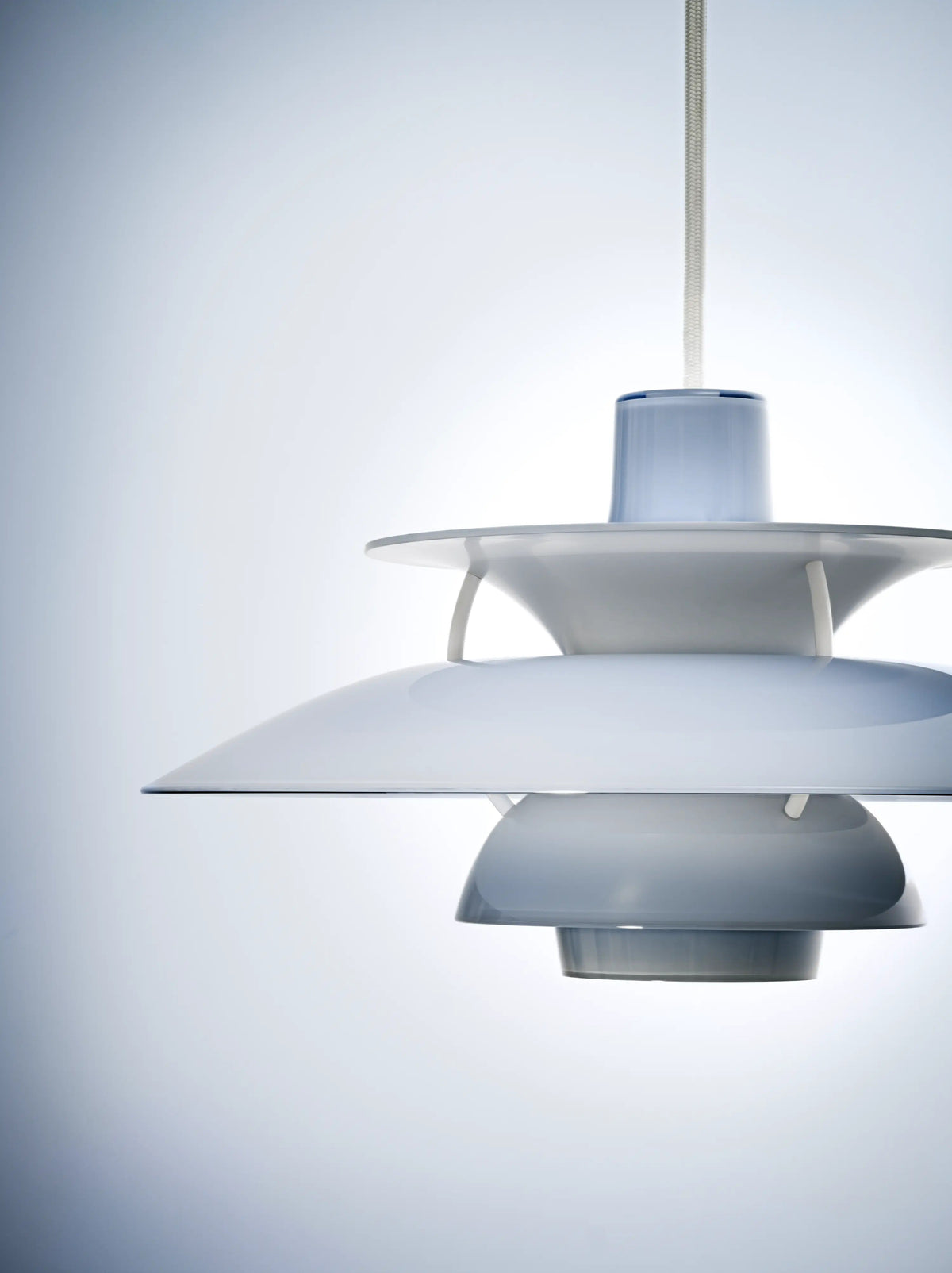 Louis Poulsen 5741948617 PH 5 Opal Pendant in Opal Pale Blue