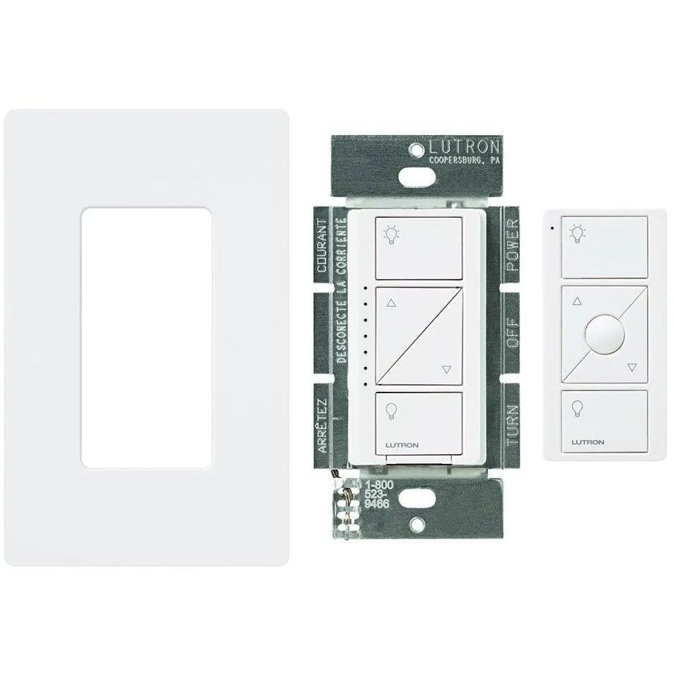 Lutron - Caseta Wireless 600W RF Dimmer/Remote Kit - P-PKG1W-WH-C | Montreal Lighting & Hardware