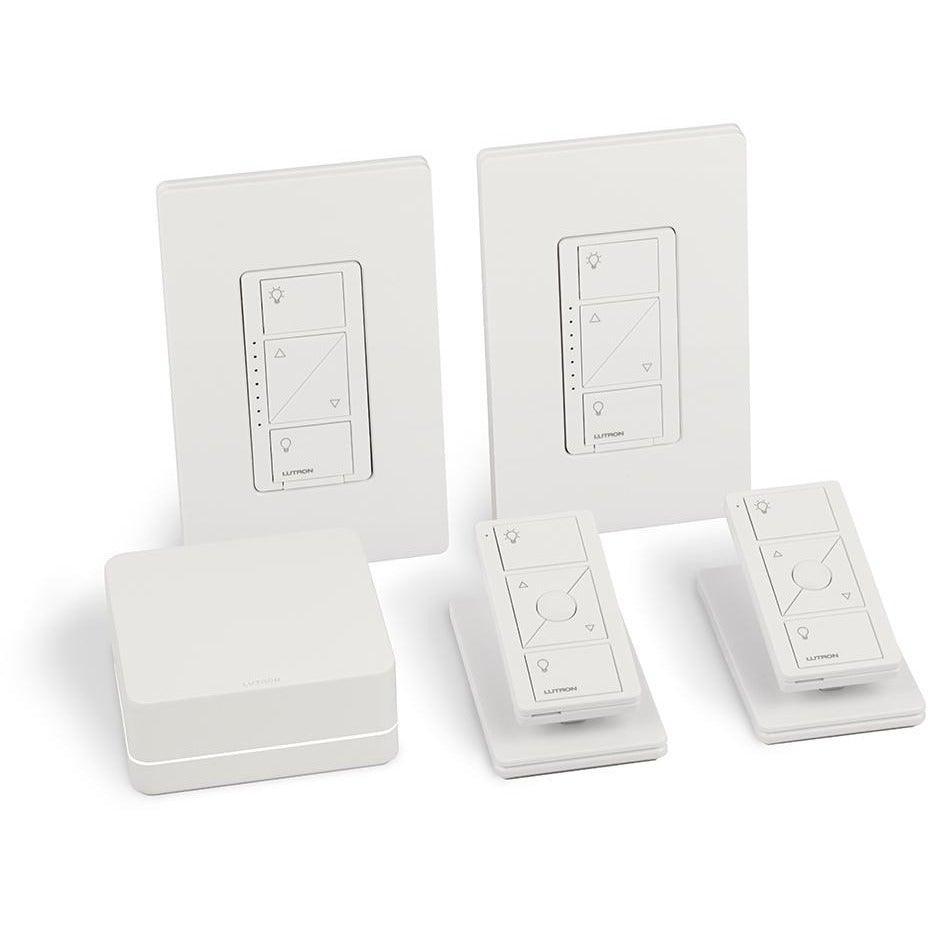 Lutron - Caseta Wireless Bridge Kit Wall Box Dimmer Package - P-BDG-PKG2W-C | Montreal Lighting & Hardware