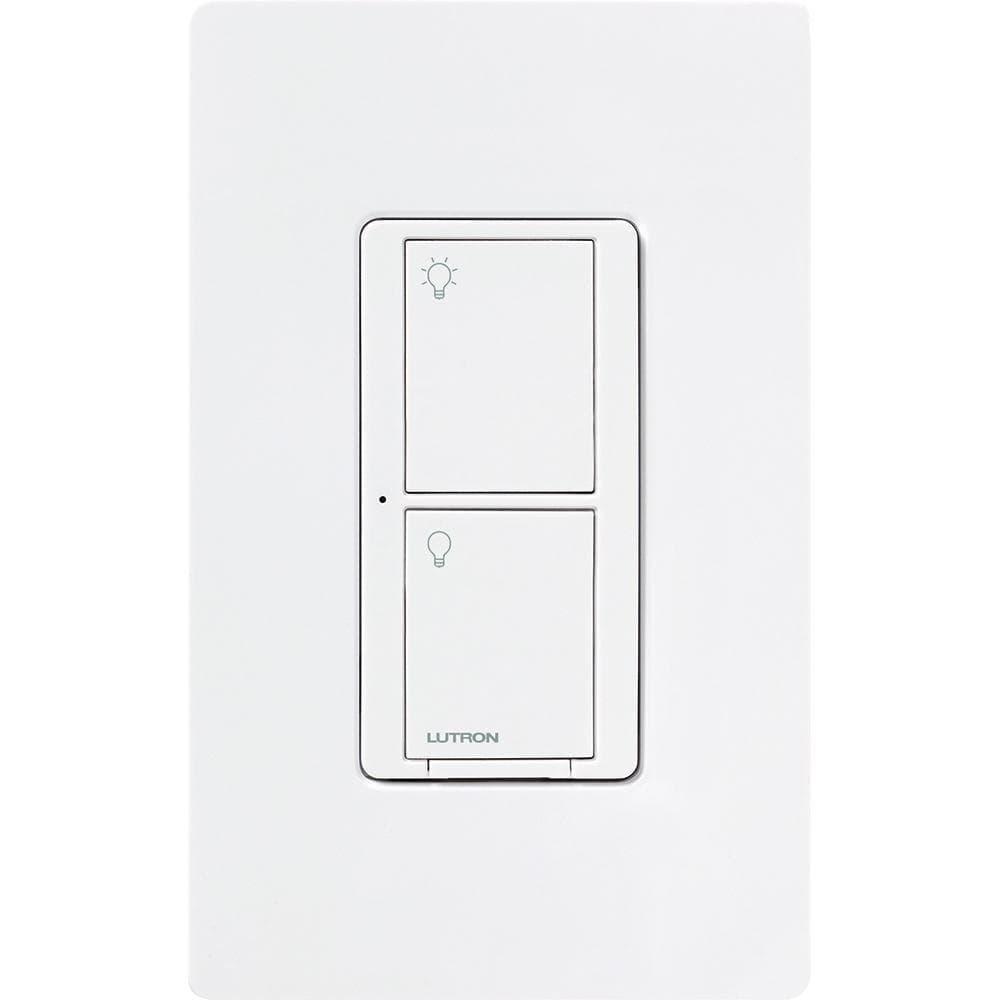 Lutron - Caseta Wireless RF Switch Dual Voltage, 5A Lighting Or 3A Fan - PD-5WS-DV-WH | Montreal Lighting & Hardware