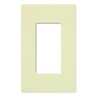 Lutron CW-1-AL Claro & Satin Colors Wallplate in Gloss Almond