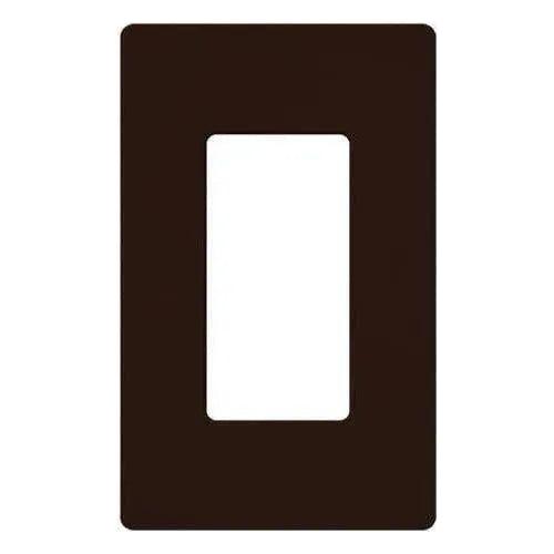 Lutron CW-1-BR Claro & Satin Colors Wallplate in Gloss Brown