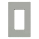 Lutron CW-1-GR Claro & Satin Colors Wallplate in Gloss Gray