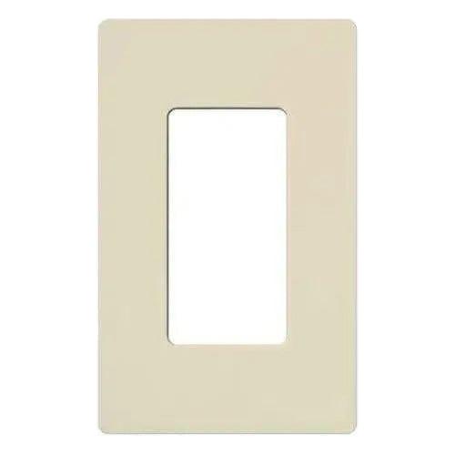 Lutron CW-1-LA Claro & Satin Colors Wallplate in Gloss Light Almond