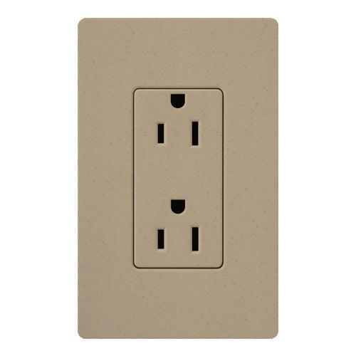 Lutron - Claro & Satin Colors 15A Receptacle - SCR-15-MS | Montreal Lighting & Hardware