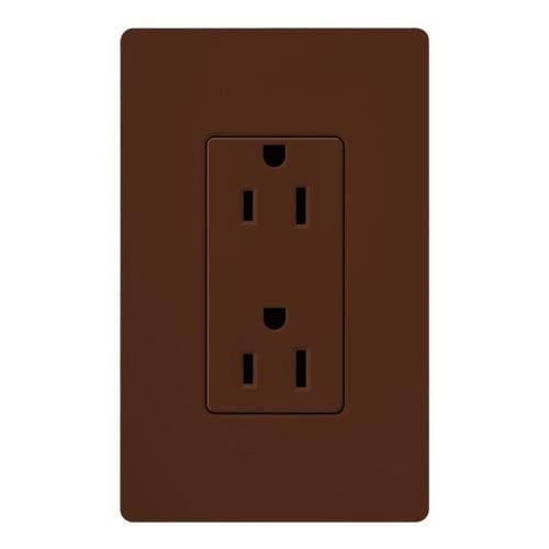 Lutron - Claro & Satin Colors 15A Receptacle - SCR-15-SI | Montreal Lighting & Hardware