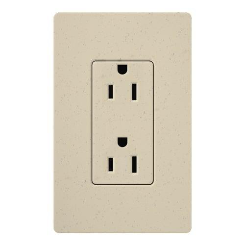 Lutron - Claro & Satin Colors 15A Receptacle - SCR-15-ST | Montreal Lighting & Hardware