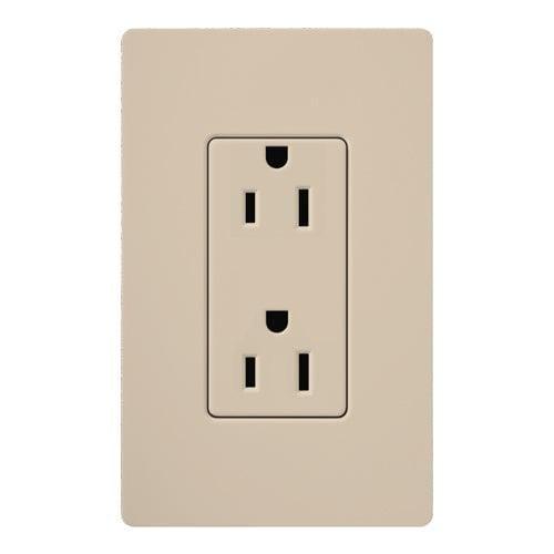 Lutron - Claro & Satin Colors 15A Receptacle - SCR-15-TP | Montreal Lighting & Hardware