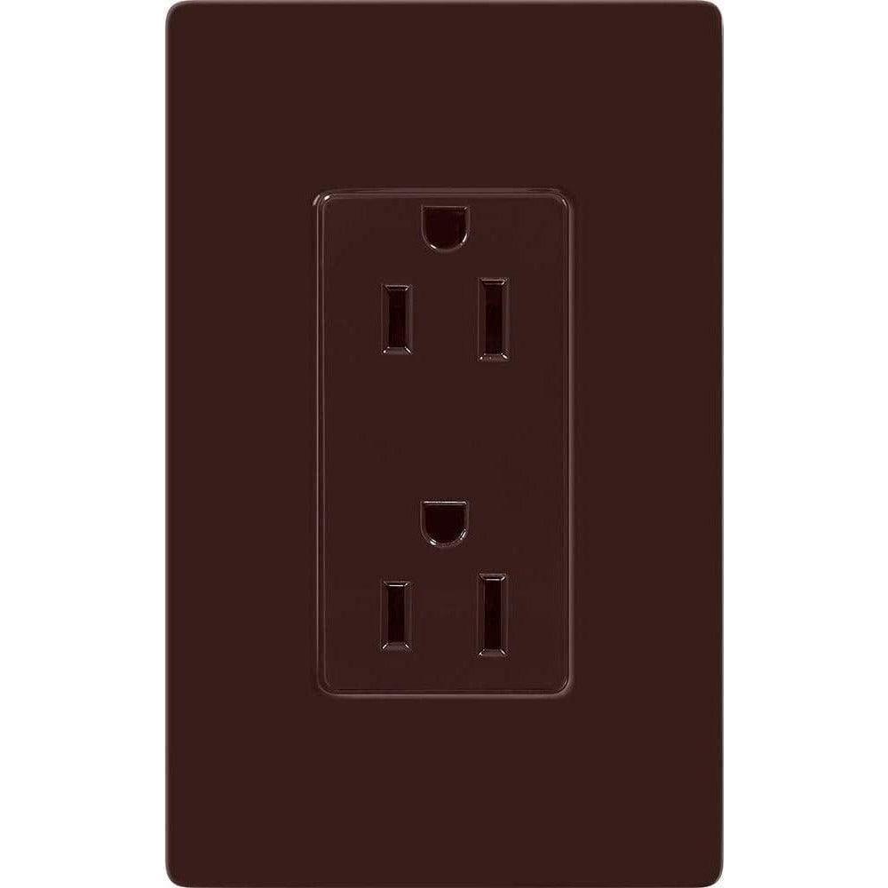 Lutron - Claro & Satin Colors 15A Tamper Resistant Receptacle - CARS-15-TR-BR | Montreal Lighting & Hardware