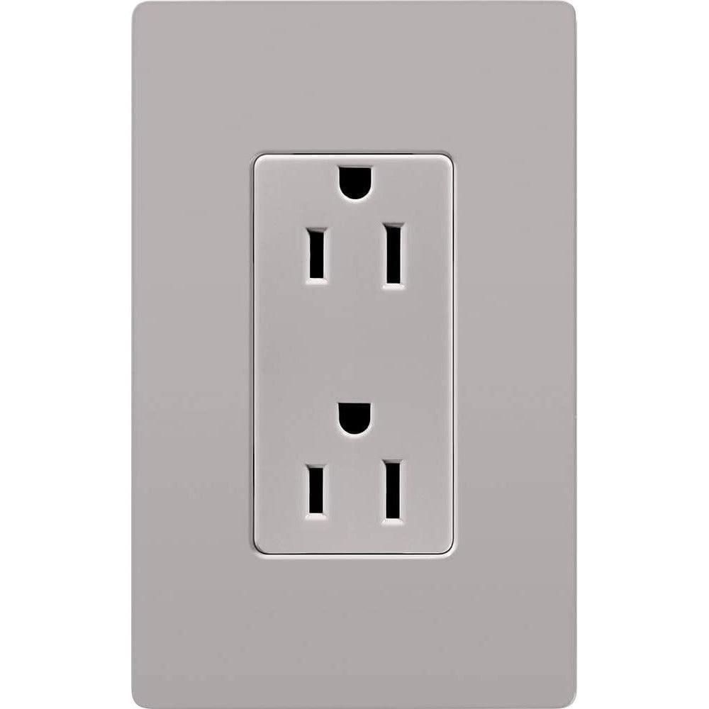 Lutron - Claro & Satin Colors 15A Tamper Resistant Receptacle - CARS-15-TR-GR | Montreal Lighting & Hardware