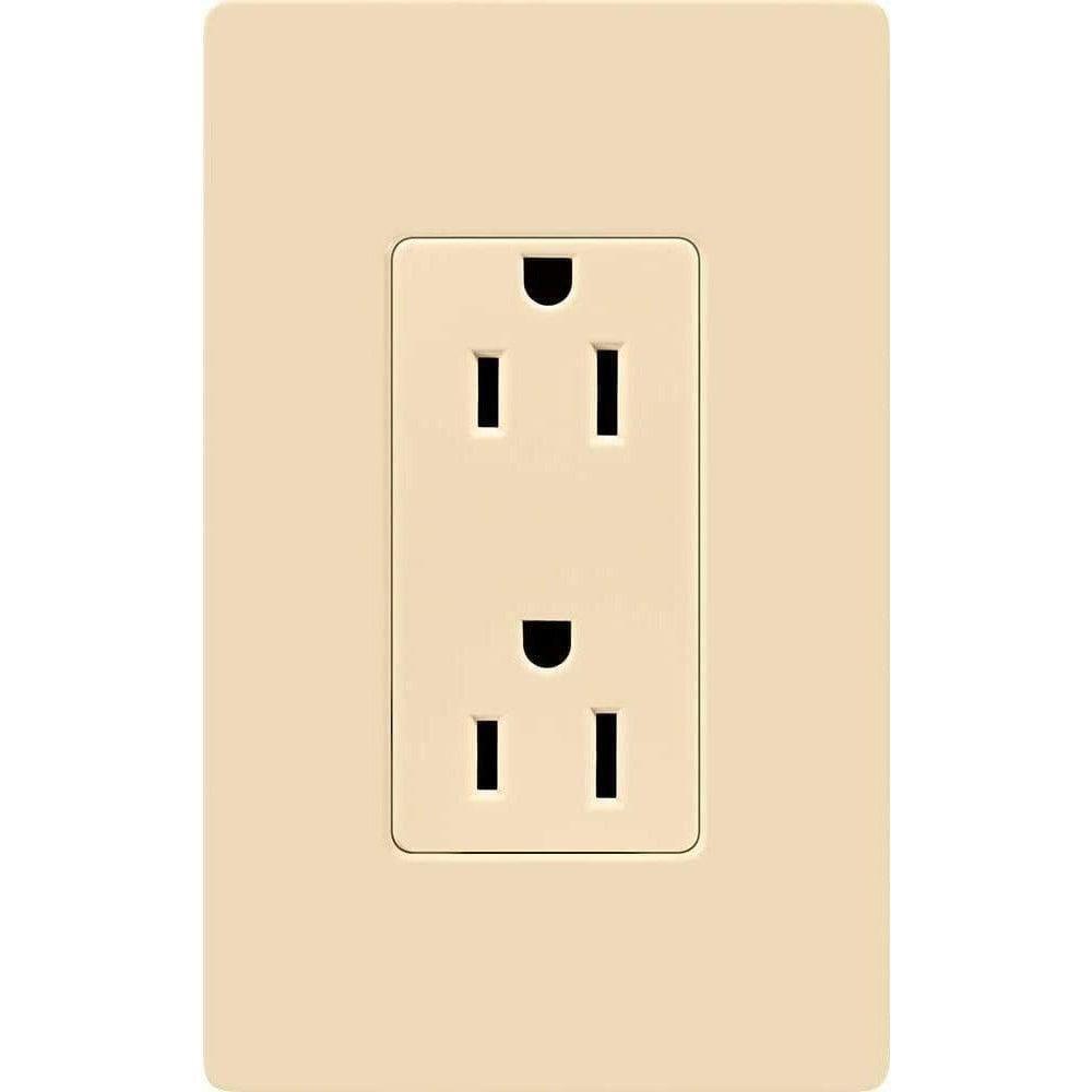 Lutron - Claro & Satin Colors 15A Tamper Resistant Receptacle - CARS-15-TR-IV | Montreal Lighting & Hardware