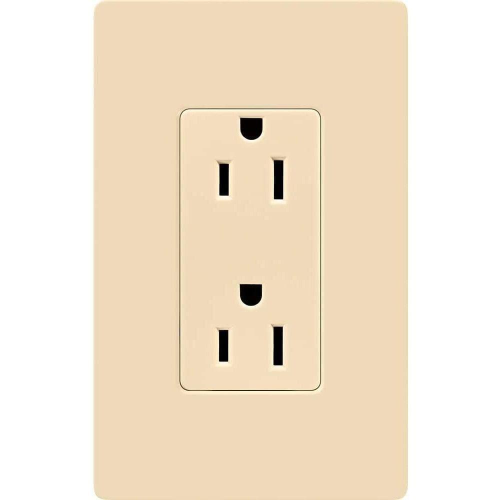 Lutron - Claro & Satin Colors 15A Tamper Resistant Receptacle - CARS-15-TR-IV | Montreal Lighting & Hardware