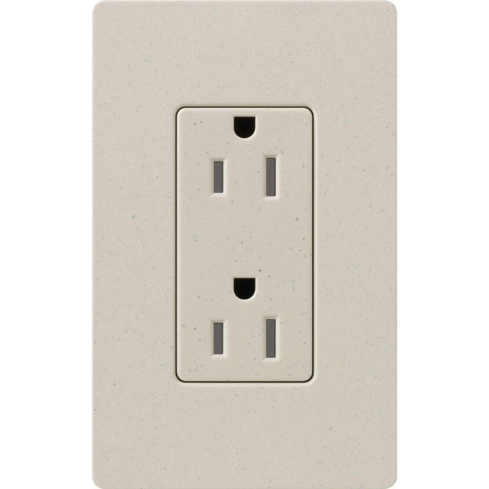 Lutron - Claro & Satin Colors 15A Tamper Resistant Receptacle - SCRS-15-TR-LS | Montreal Lighting & Hardware