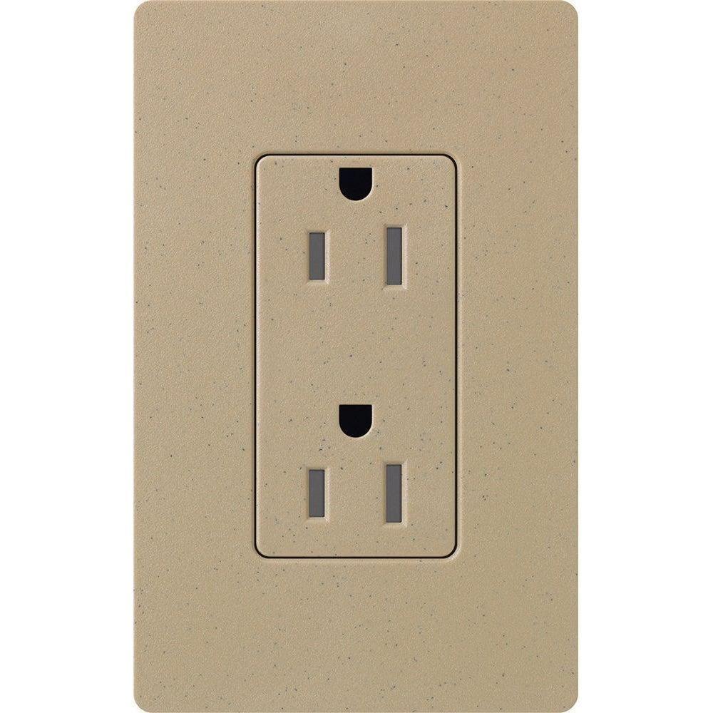 Lutron - Claro & Satin Colors 15A Tamper Resistant Receptacle - SCRS-15-TR-MS | Montreal Lighting & Hardware