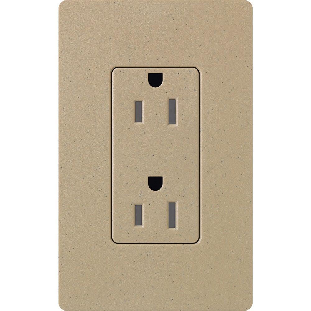Lutron - Claro & Satin Colors 15A Tamper Resistant Receptacle - SCRS-15-TR-MS | Montreal Lighting & Hardware
