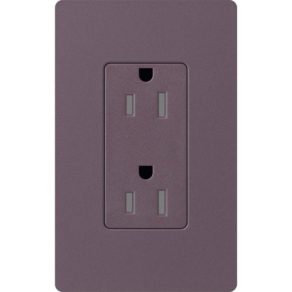 Lutron - Claro & Satin Colors 15A Tamper Resistant Receptacle - SCRS-15-TR-PL | Montreal Lighting & Hardware