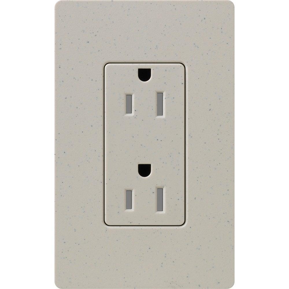 Lutron - Claro & Satin Colors 15A Tamper Resistant Receptacle - SCRS-15-TR-ST | Montreal Lighting & Hardware