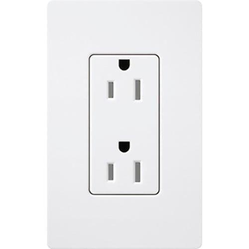 Lutron - Claro & Satin Colors 15A Tamper Resistant Receptacle - SCRS-15-TR-SW | Montreal Lighting & Hardware