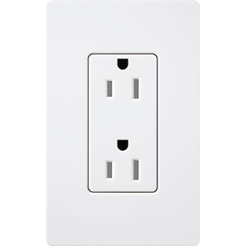 Lutron - Claro & Satin Colors 15A Tamper Resistant Receptacle - SCRS-15-TR-SW | Montreal Lighting & Hardware