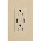 Lutron - Claro & Satin Colors 15A USB Tamper Resistance Receptacle - SCR-15-UBTR-DS | Montreal Lighting & Hardware