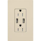 Lutron - Claro & Satin Colors 15A USB Tamper Resistance Receptacle - SCR-15-UBTR-ES | Montreal Lighting & Hardware